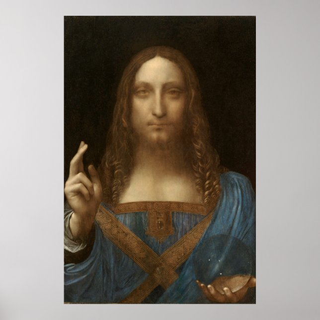 Poster Salvator Mundi (Salvador do Mundo) (da Vinci) (Frente)