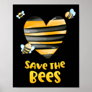 Poster Salve A Camisa Apiária Do Coração Das Abelhas
