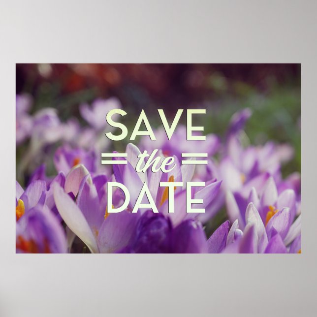 Poster Salve a Data Flor Roxa (Frente)