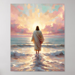 Poster Salve a Lamb - Jesus e Lamb Digital Christian W