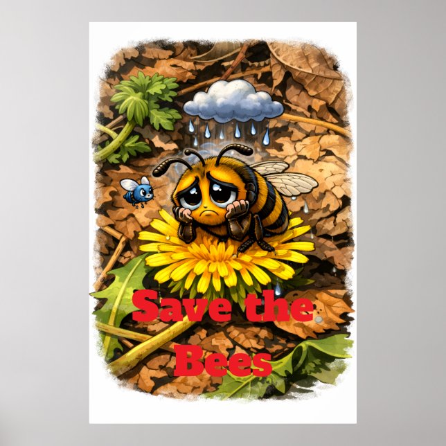 Poster Salve as Abelhas (Frente)