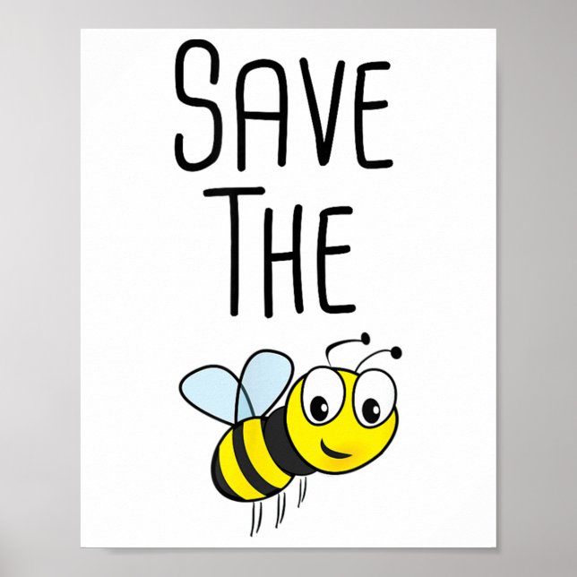 Poster Salve As Abelhas - Beeke De Proteção Ambiental (Frente)