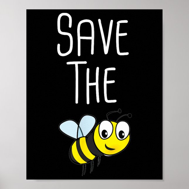 Poster Salve As Abelhas - Beeke De Proteção Ambiental (Frente)