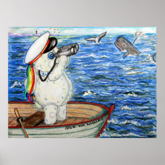 Poster Salve as Baleias