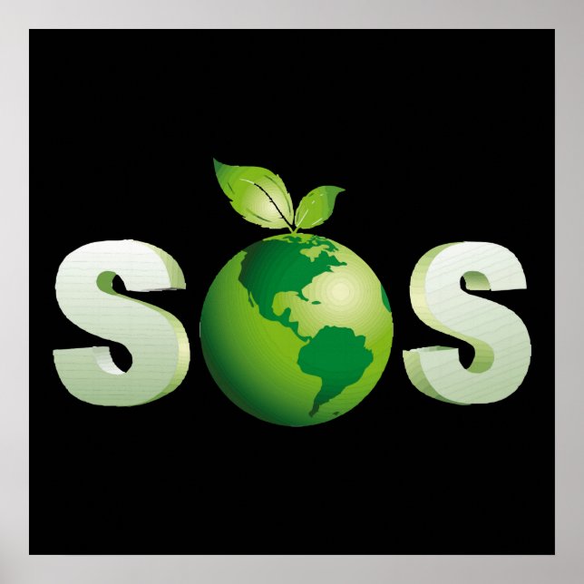 Poster Salve nosso planeta verde (Frente)