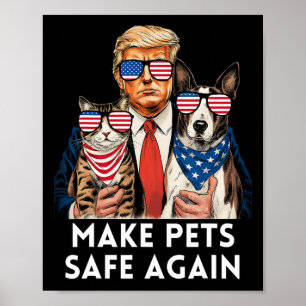 Poster Salve Nossos Animais Vote No Trump Trump Vance Ele