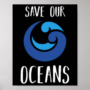 Poster Salve nossos oceanos Dia da Terra Oceano Oceano Pr