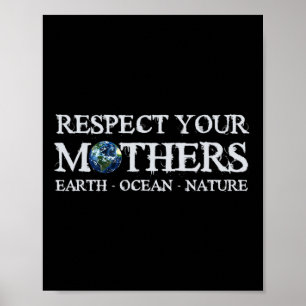 Poster Salve O Dia Da Terra Do Planeta Respeite O Env Da