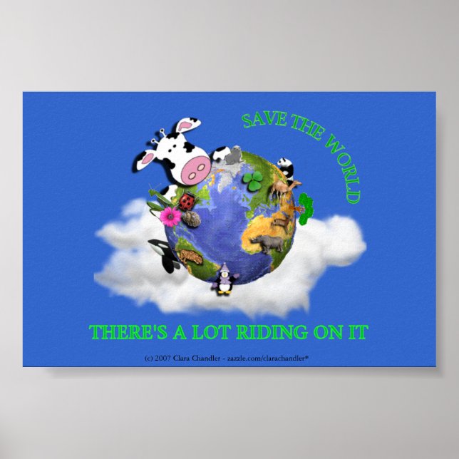 Poster Salve o mundo (Frente)