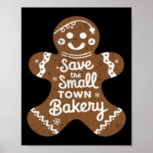Poster Salve O Pequeno Xmas City Kery Gingerpão Natal
