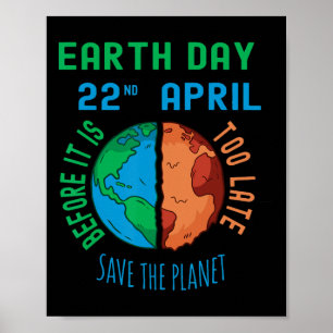 Poster Salve o Planeta Antes que Seja Tarde Véspera do Di