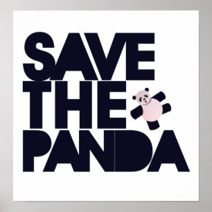 Pôster Salve o Urso de Panda