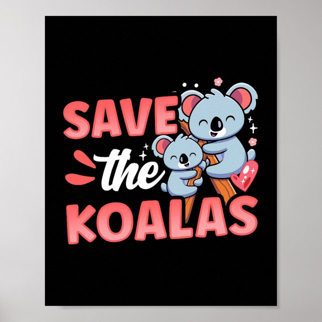 Poster Salve O Urso Koalas Cute Koala Animal Koala (Frente)