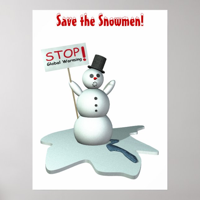 Poster Salve os Snowmen! (Frente)