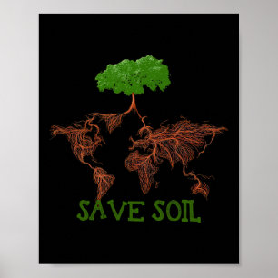 Poster Salve Sadhguru De Suporte Ao Solo Para Salvar Noss