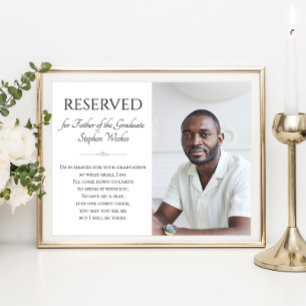 Poster Salve um assento pai da graduação de fotos do Form