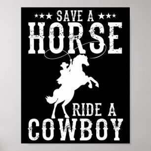 Poster Salve Um Cavalo A Correr Um Cavalo Engraçado Que A