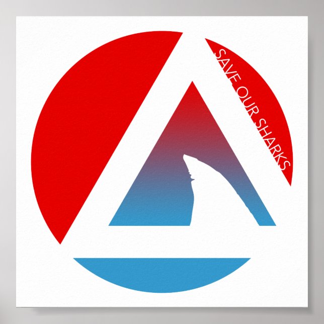 Pôster salvem nossos truques de tubarões (Frente)