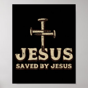 Poster Salvo pela Cruz de Jesus Cristão Religioso Deus Je