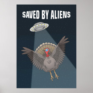 Poster Salvo por Aliens no Ação de Graças