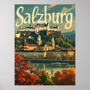Poster Salzburg Vintage