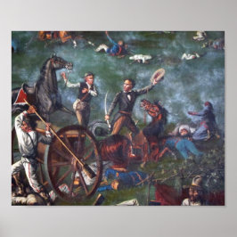 Poster Sam Houston em San Jacinto