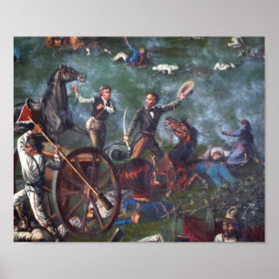 Poster Sam Houston em San Jacinto