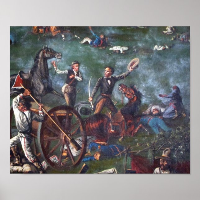 Poster Sam Houston em San Jacinto (Frente)