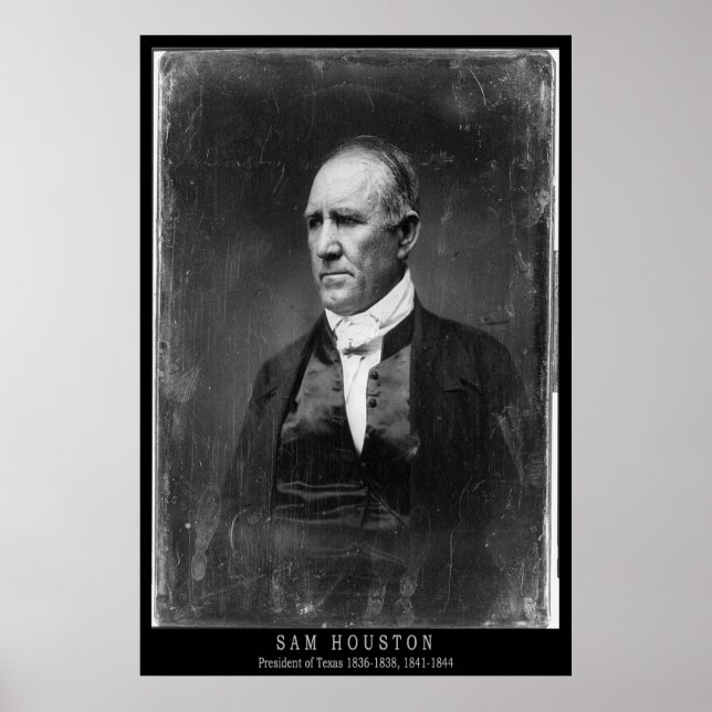 Poster Sam Houston Portrait (Frente)