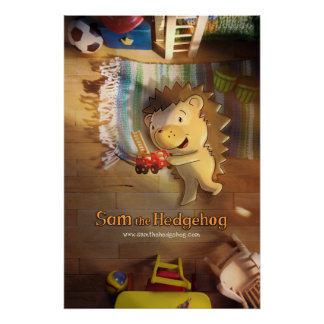 Pôster Sam The Hedgehog Poster
