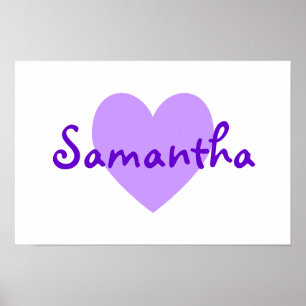 Poster Samantha no roxo