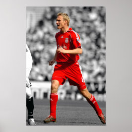 Poster Sami Hyypia Jogando Para Liverpool FC