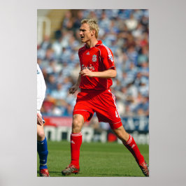 Poster Sami Hyypia Jogando Para Liverpool FC