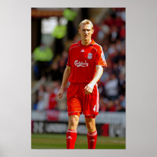 Poster Sami Hyypia Jogando Para Liverpool FC