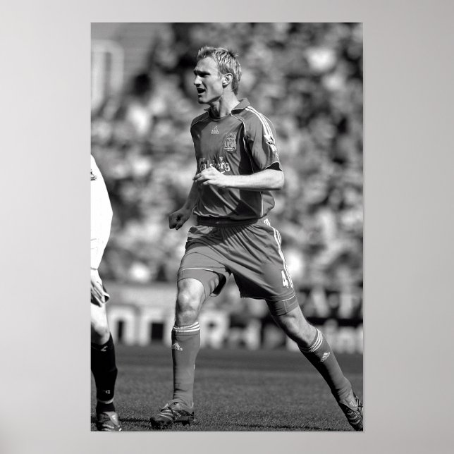 Poster Sami Hyypia Jogando Para Liverpool FC (Frente)