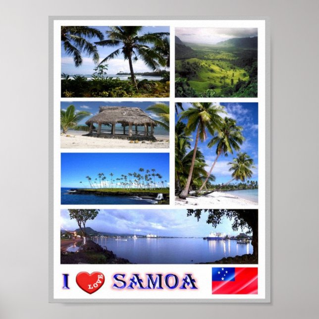 Poster Samoa - Eu Amo - (Frente)