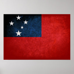 Pôster Samoa Flag