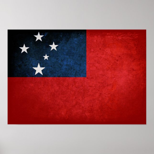 Pôster Samoa Flag (Frente)