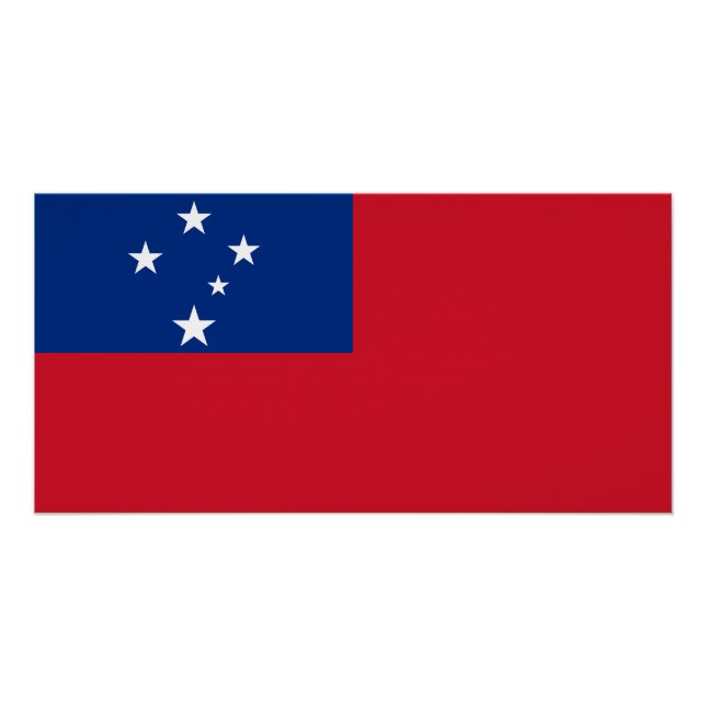 Pôster Samoa Flag (Frente)