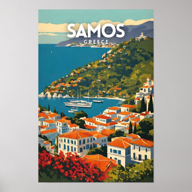 Poster Samos Grécia (Frente)