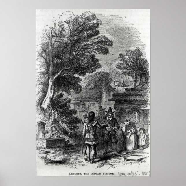 Poster Samoset, o visitante indiano (Frente)