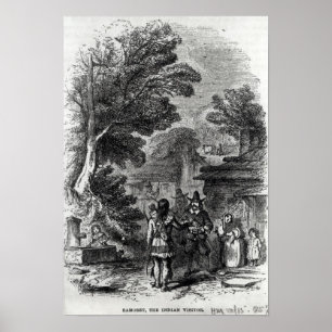 Poster Samoset, visitante indiano