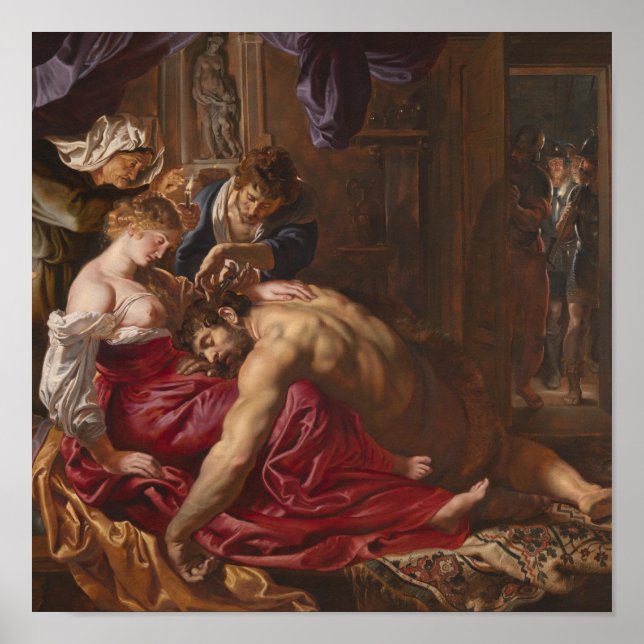 Poster Samson and Delilah by Peter Paul Rubens (Frente)
