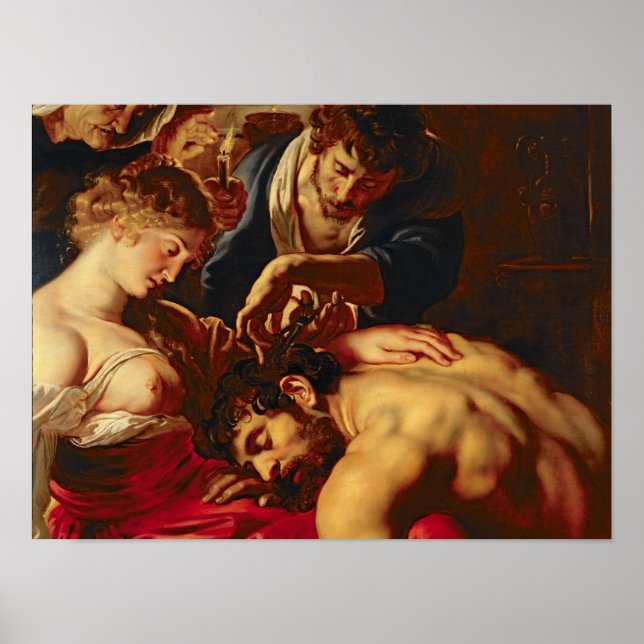 Pôster Samson e Delilah, c.1609 (Frente)