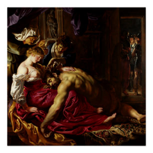 Pôster Samson e Delilah por Peter Paul Rubens