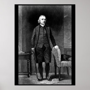 Pôster Samuel Adams.  Cópia de gravar a imagem after_War