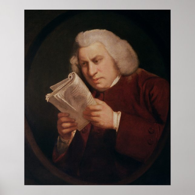 Poster Samuel Johnson 1775 (Frente)
