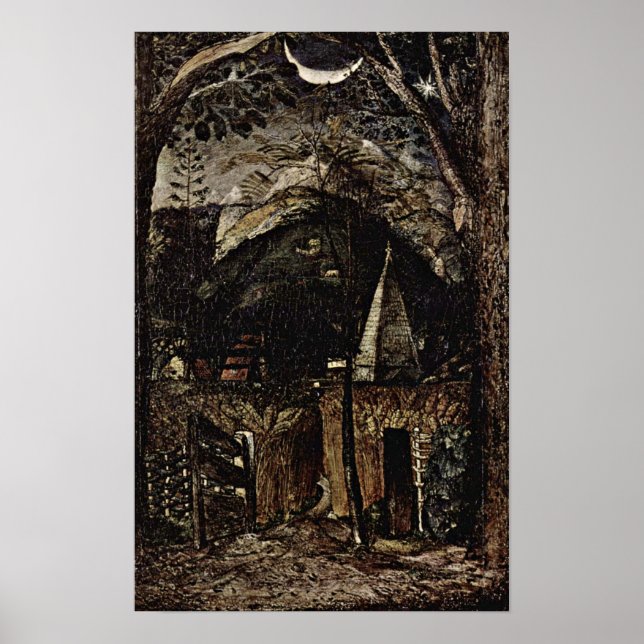 Pôster Samuel Palmer - colinas (Frente)