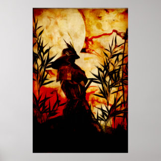 Poster Samurai antes da batalha