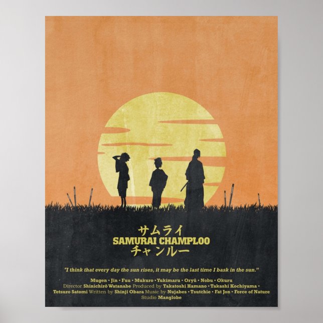 Poster Samurai Champloo Sun Rise (Frente)